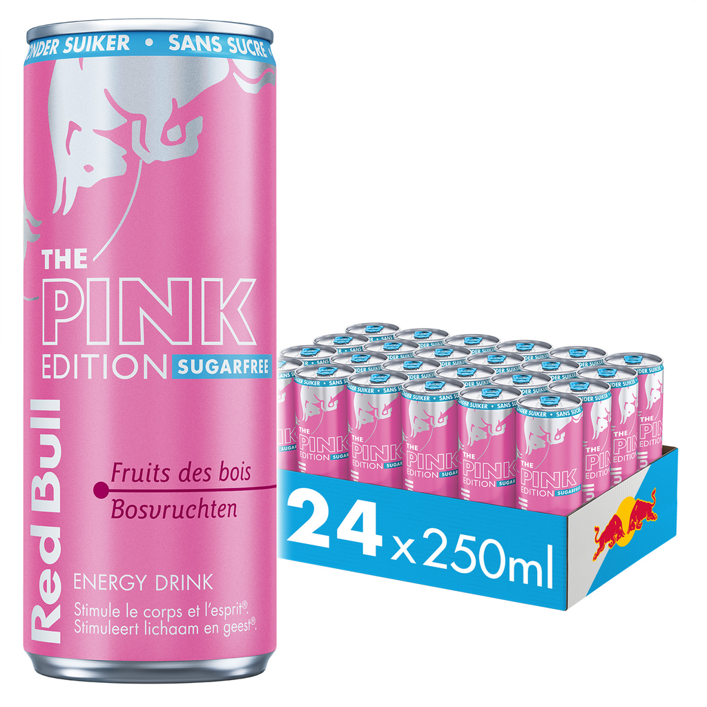 RED BULL SUGARFREE PINK EDITION 24X25CL BE