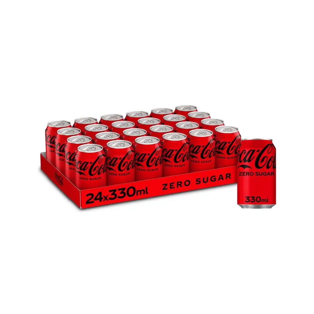 COCA-COLA ZERO 24X33CL FAT CANS BE