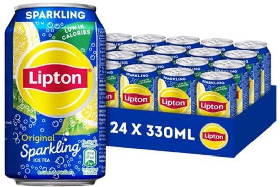 LIPTON SPARKLING 24X33CL FAT CANS BE