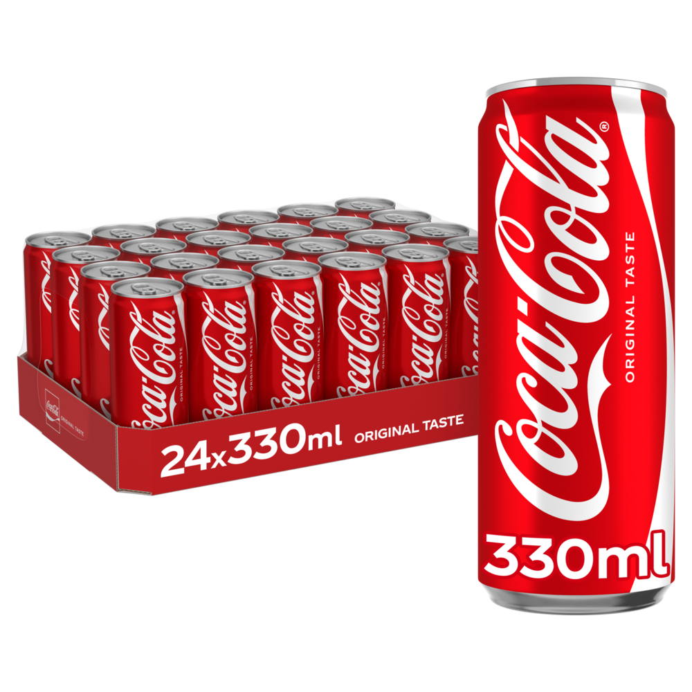COCA-COLA 24X33CL SLIM CANS