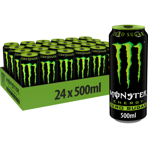 MONSTER GREEN ZERO SUGAR 24X50CL